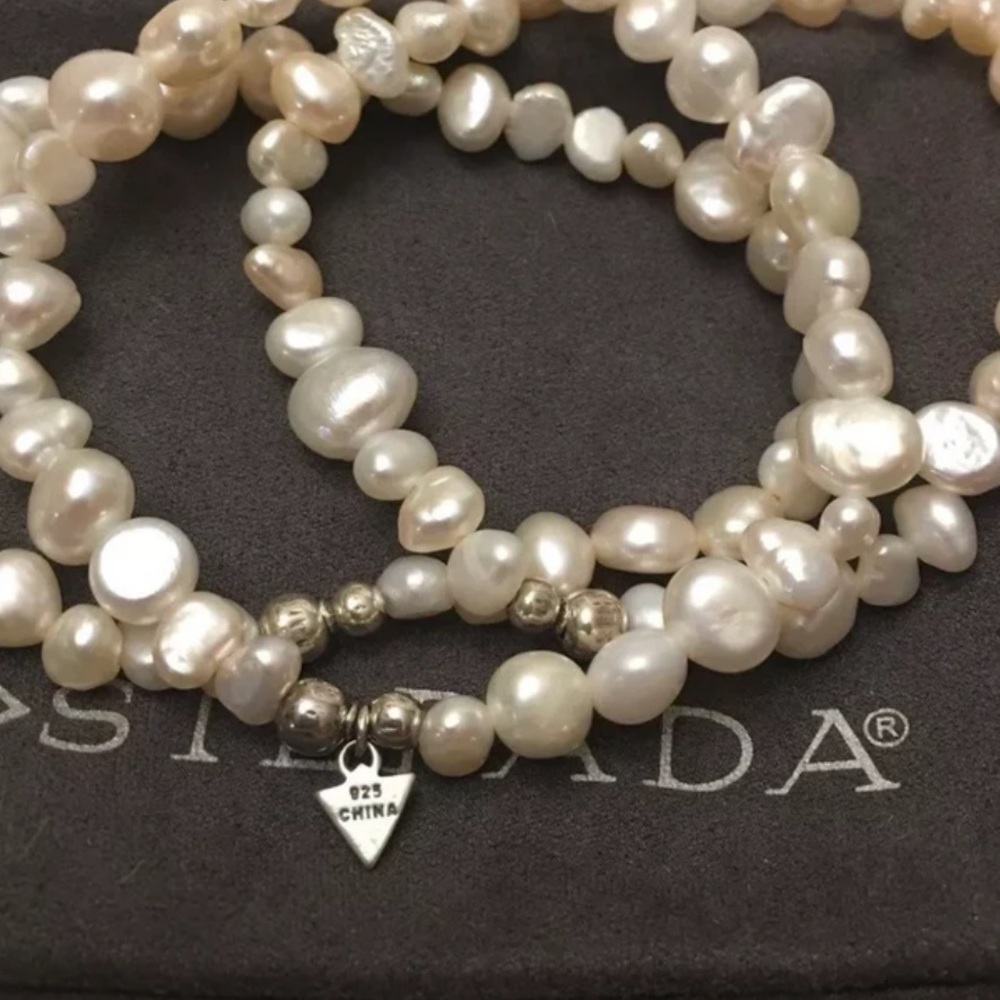 Silpada Authentic Goddess Fresh Water Sterling Silver Pearl Bracelet (5) NWOT๐ - Picture 7 of 9